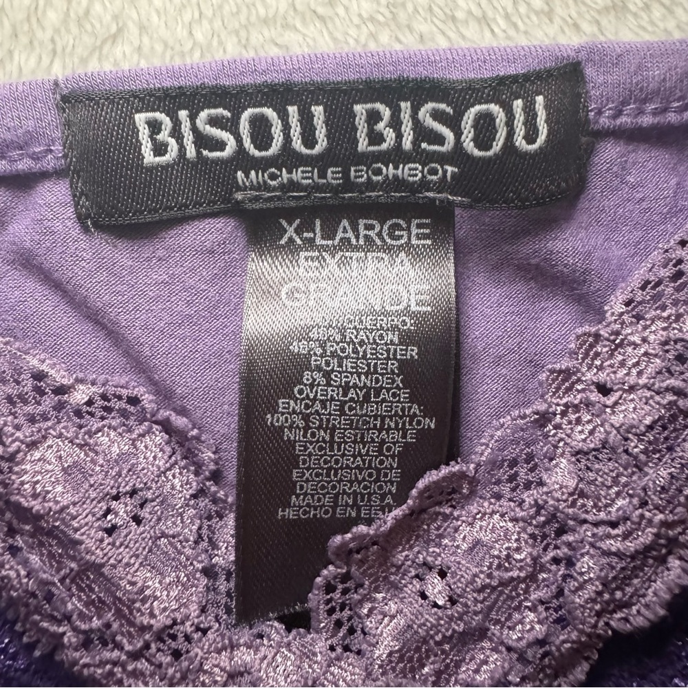 Vintage 00s Purple Lace Fairy Cami Tank Top - Picture 6 of 8